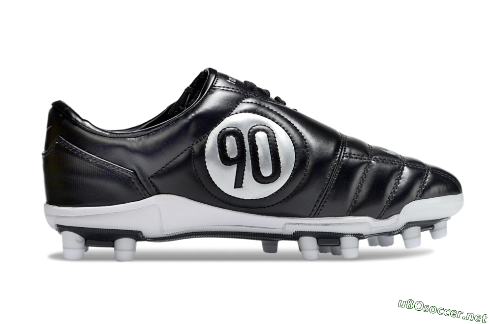 Unisex Nike Air Zoom Total 90 III FG Football Boots - Black/Silver/White 7