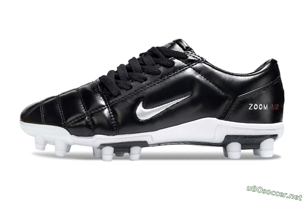 Unisex Nike Air Zoom Total 90 III FG Football Boots - Black/Silver/White 0