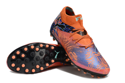 Men's Puma Future 8 Ultimate MG Football Boots - Orange/Pink/Blue