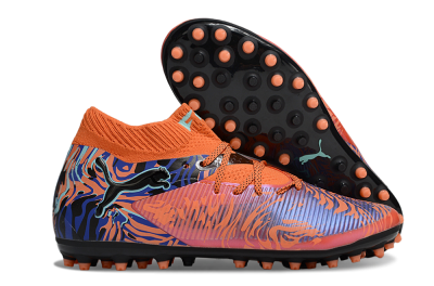 Men's Puma Future 8 Ultimate MG Football Boots - Orange/Pink/Blue