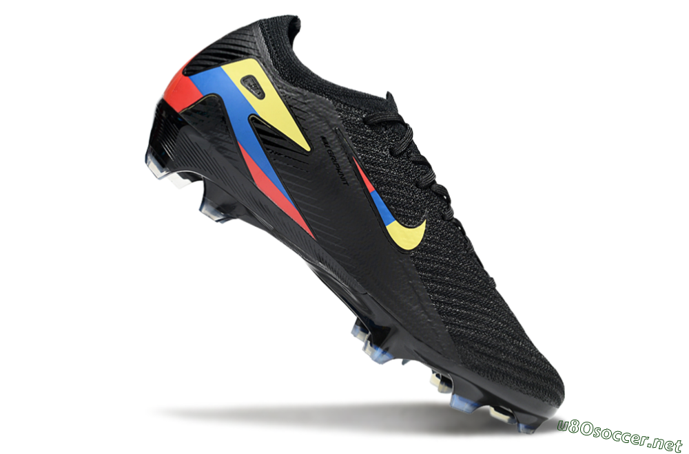 Unisex Nike Air Zoom Mercurial Vapor 16 Elite FG Football Boots - Black/Yellow/Blue/Red 4