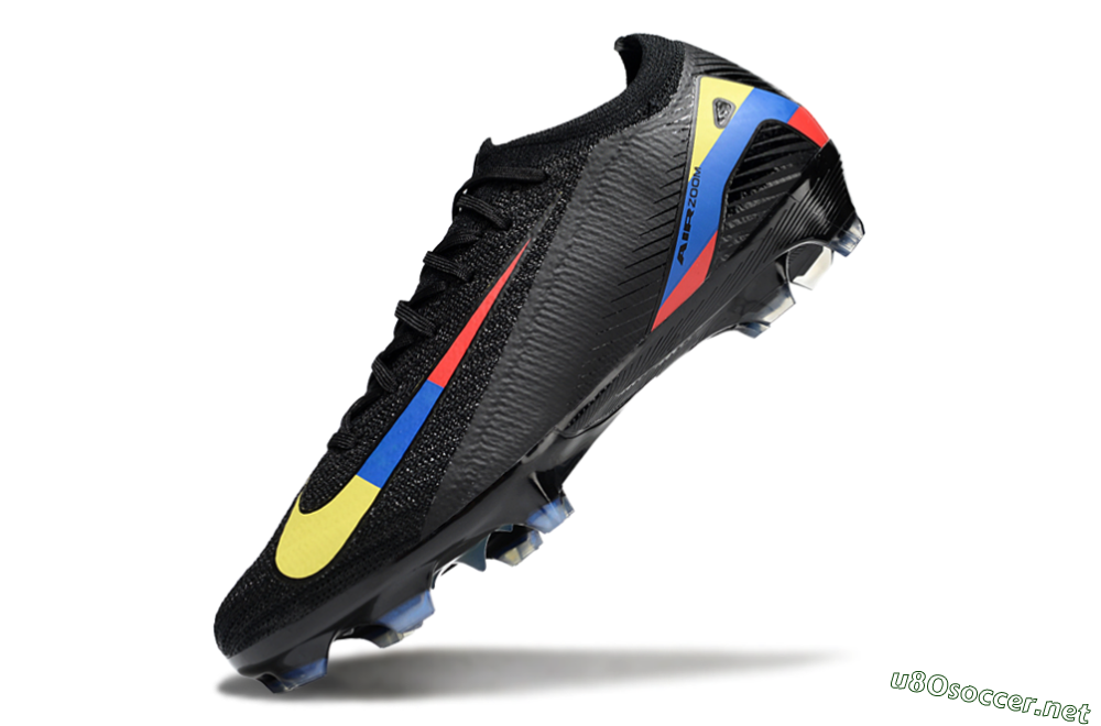 Unisex Nike Air Zoom Mercurial Vapor 16 Elite FG Football Boots - Black/Yellow/Blue/Red 5