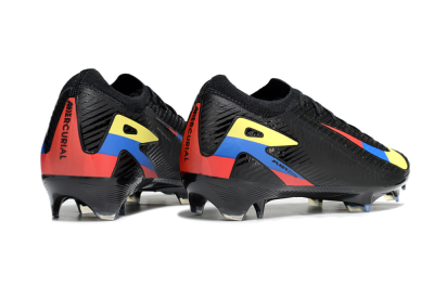 Unisex Nike Air Zoom Mercurial Vapor 16 Elite FG Football Boots - Black/Yellow/Blue/Red