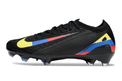 Unisex Nike Air Zoom Mercurial Vapor 16 Elite FG Football Boots - Black/Yellow/Blue/Red