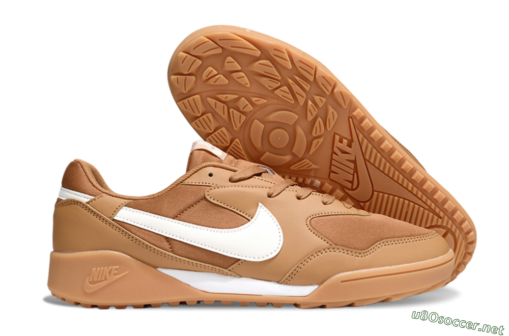 Unisex Nike Terra Manta TF Football Shoes - Brown/White 2