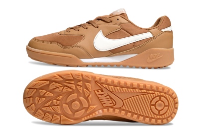 Unisex Nike Terra Manta TF Football Shoes - Brown/White