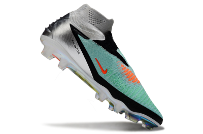 Unisex Nike Phantom 6 Elite High FG Football Boots - Jade/Black/Silver/Gold