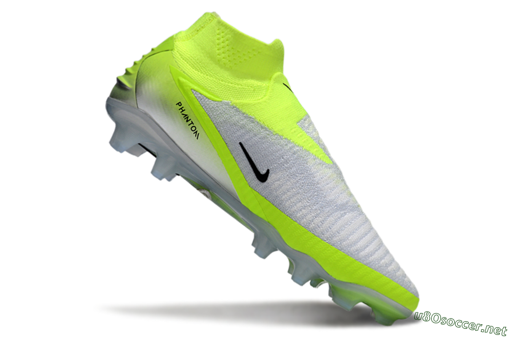 Unisex Nike Phantom 6 Elite High FG Football Boots - Yellow/Black/Silver 4