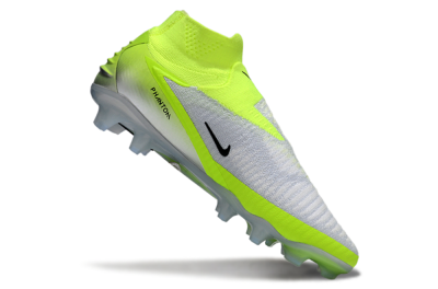 Unisex Nike Phantom 6 Elite High FG Football Boots - Yellow/Black/Silver