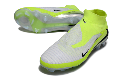 Unisex Nike Phantom 6 Elite High FG Football Boots - Yellow/Black/Silver