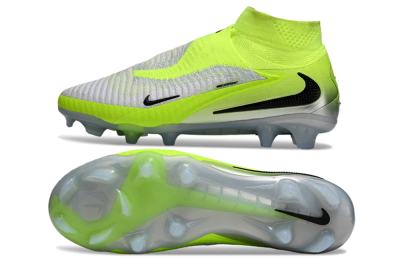 Unisex Nike Phantom 6 Elite High FG Football Boots - Yellow/Black/Silver