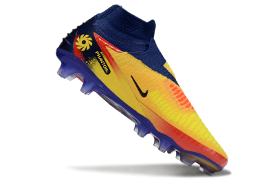Unisex Nike Phantom 6 Elite High FG Football Boots - Yellow/Red/Blue/Gold