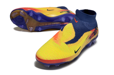Unisex Nike Phantom 6 Elite High FG Football Boots - Yellow/Red/Blue/Gold