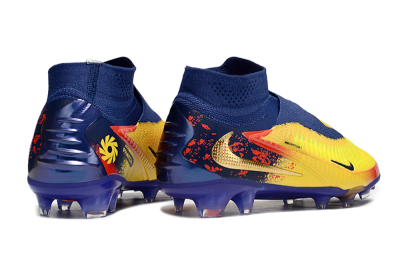 Unisex Nike Phantom 6 Elite High FG Football Boots - Yellow/Red/Blue/Gold