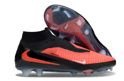 Unisex Nike Phantom 6 Elite High FG Football Boots - Red/Black/White