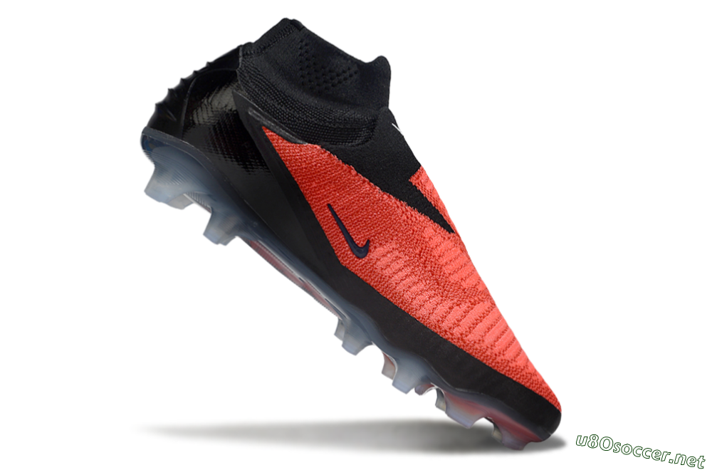 Unisex Nike Phantom 6 Elite High FG Football Boots - Red/Black/White 4