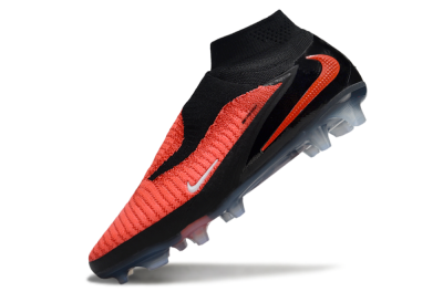 Unisex Nike Phantom 6 Elite High FG Football Boots - Red/Black/White