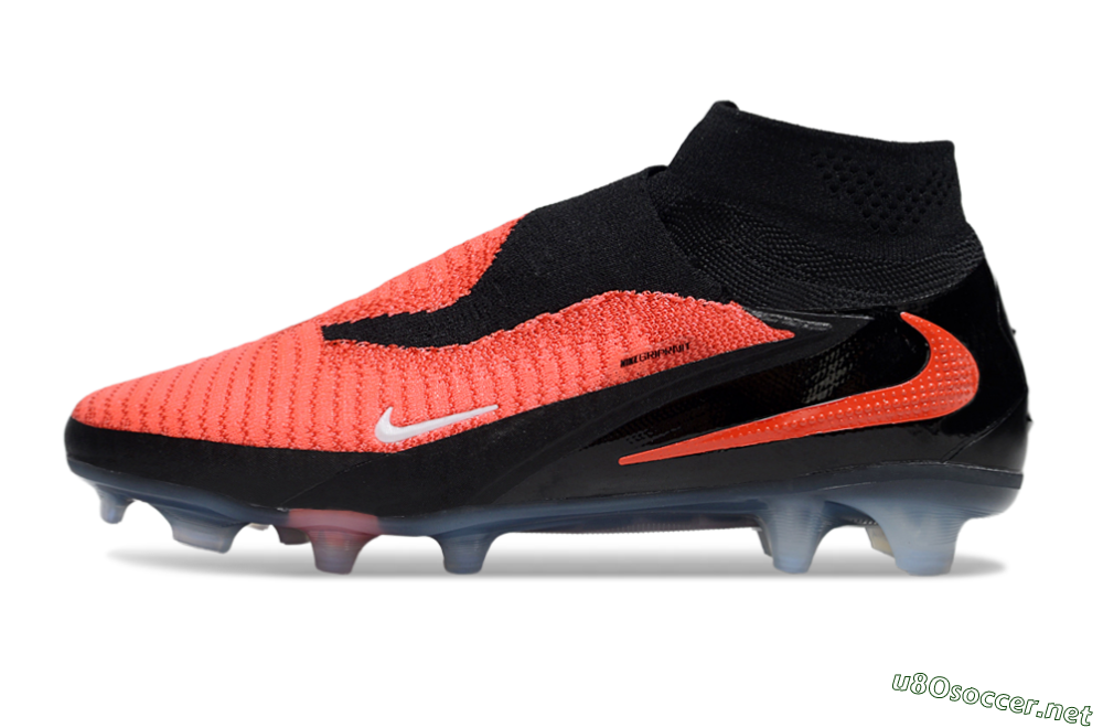 Unisex Nike Phantom 6 Elite High FG Football Boots - Red/Black/White 0