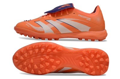 Men's Adidas Predator 25 Elite Foldover Tongue TF Football Shoes - Red/Whtie/Blue