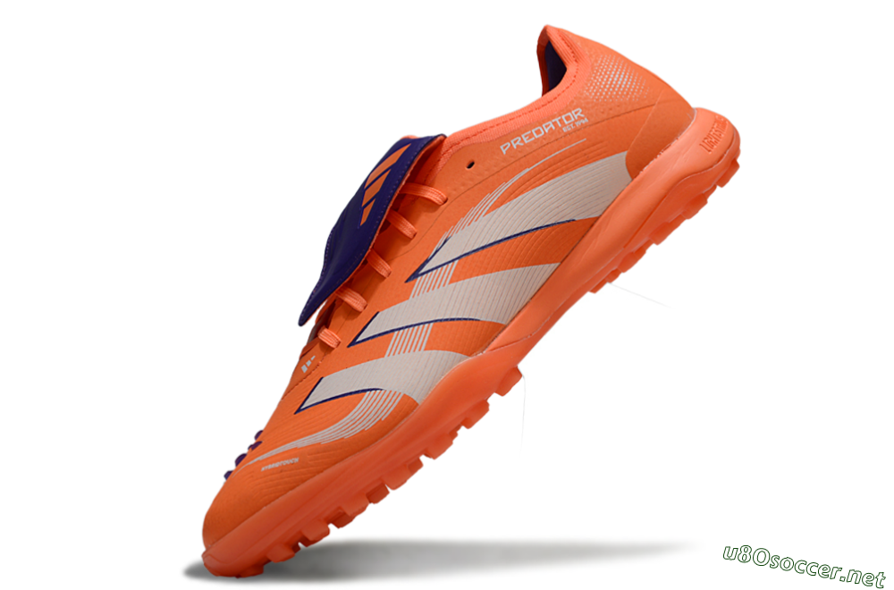 Men's Adidas Predator 25 Elite Foldover Tongue TF Football Shoes - Red/Whtie/Blue 5