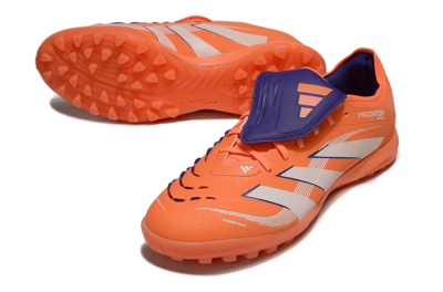 Men's Adidas Predator 25 Elite Foldover Tongue TF Football Shoes - Red/Whtie/Blue