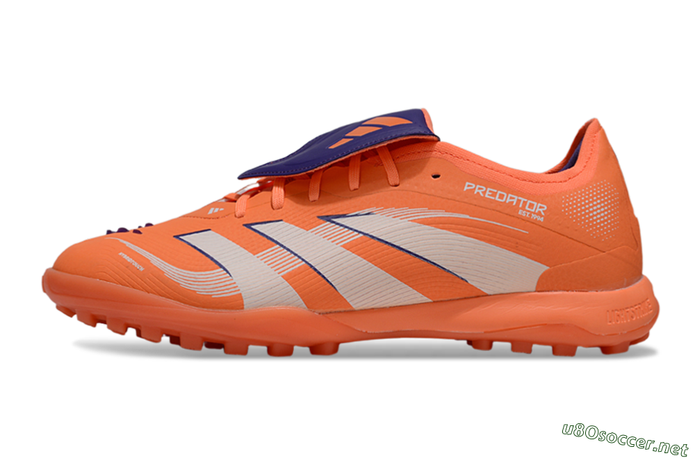 Men's Adidas Predator 25 Elite Foldover Tongue TF Football Shoes - Red/Whtie/Blue 0