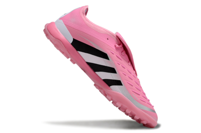 Men's Adidas Predator 25 Elite Foldover Tongue TF Football Shoes - Pink/Silver/Black