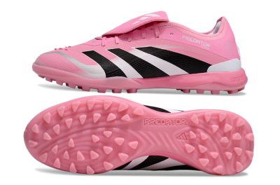 Men's Adidas Predator 25 Elite Foldover Tongue TF Football Shoes - Pink/Silver/Black