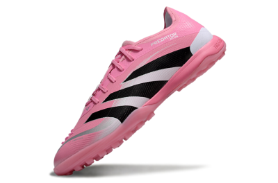 Men's Adidas Predator 25 Elite TF Football Shoes - Pink/Silver/Black