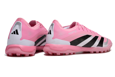 Men's Adidas Predator 25 Elite TF Football Shoes - Pink/Silver/Black