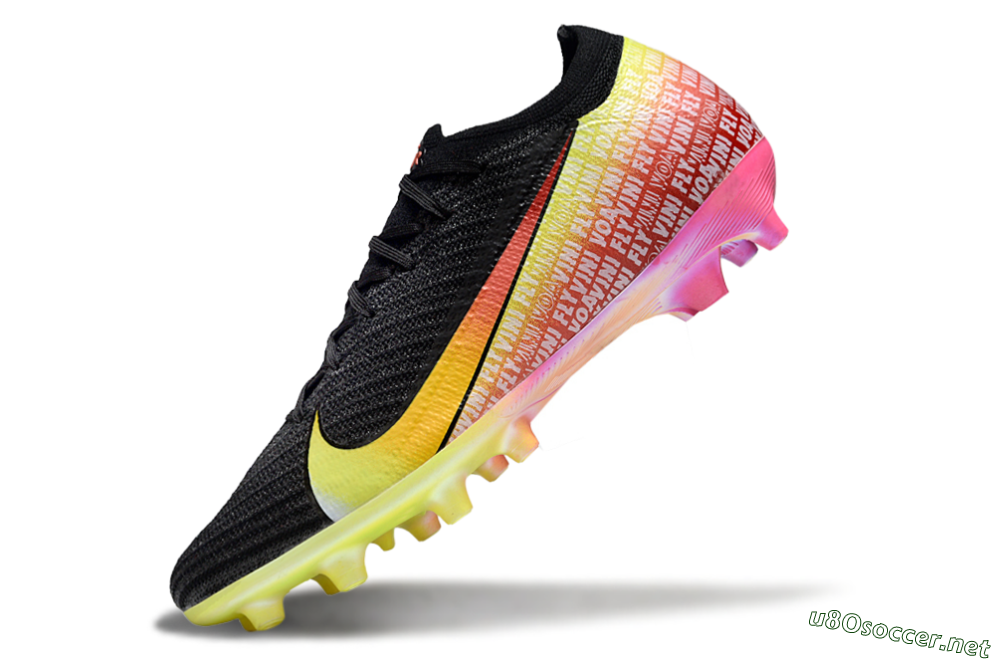 Men's Nike Air Zoom Mercurial Vapor 16 Elite AG Football Boots - Black/Yellow/Red 5