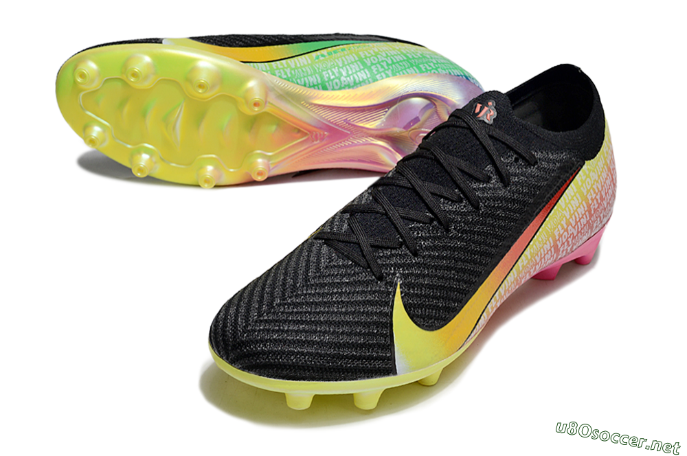 Men's Nike Air Zoom Mercurial Vapor 16 Elite AG Football Boots - Black/Yellow/Red 3