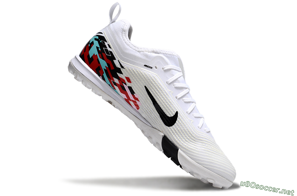 Unisex Nike Air Zoom Mercurial Vapor 16 Pro TF Football Shoes - White/Black/Red 4
