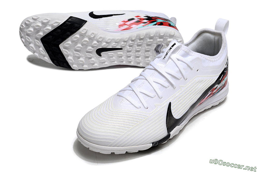 Unisex Nike Air Zoom Mercurial Vapor 16 Pro TF Football Shoes - White/Black/Red 3