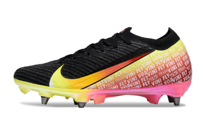 Men's Nike Air Zoom Mercurial Vapor 16 Elite SG Football Boots - Black/Yellow/Red