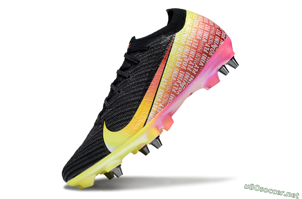 Men's Nike Air Zoom Mercurial Vapor 16 Elite SG Football Boots - Black/Yellow/Red 5