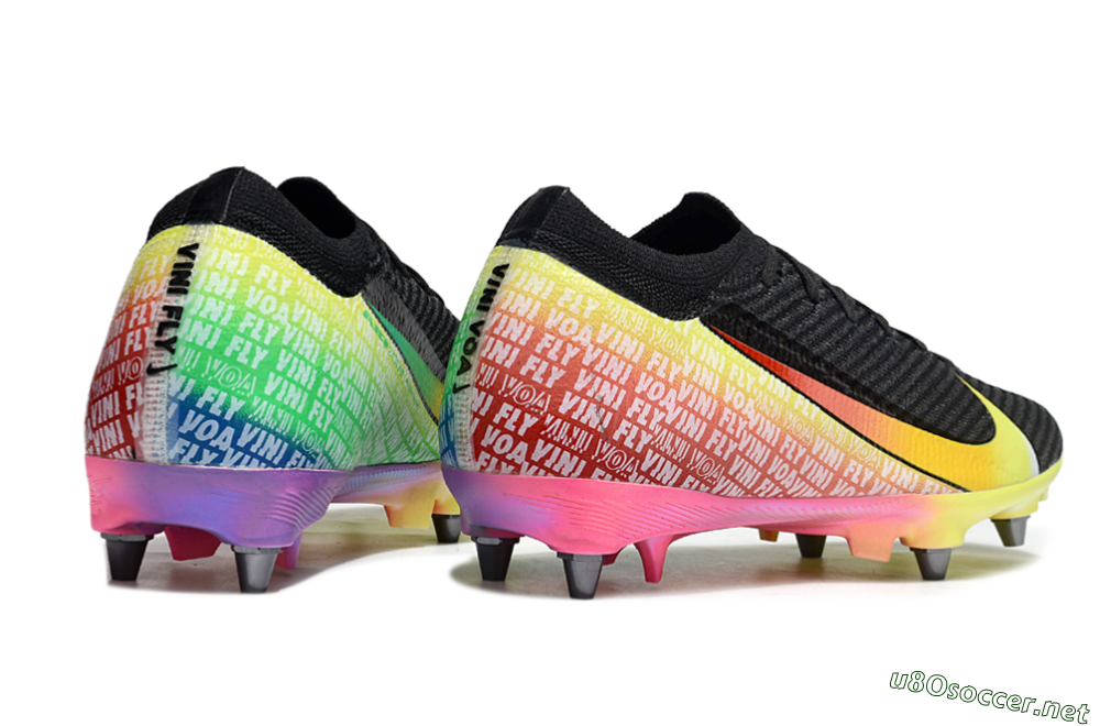 Men's Nike Air Zoom Mercurial Vapor 16 Elite SG Football Boots - Black/Yellow/Red 6