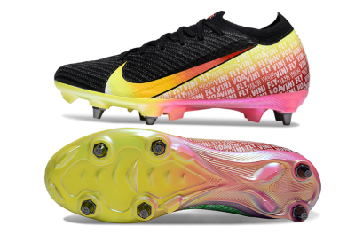 Men's Nike Air Zoom Mercurial Vapor 16 Elite SG Football Boots - Black/Yellow/Red