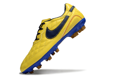 Men's Nike Tiempo Legend R10 Elite FG Football Boots - Yellow/Black/Blue