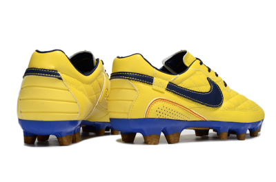 Men's Nike Tiempo Legend R10 Elite FG Football Boots - Yellow/Black/Blue