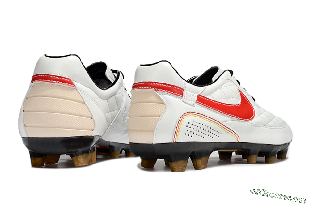 Men's Nike Tiempo Legend R10 Elite FG Football Boots - White/Red/Yellow 6