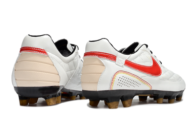 Men's Nike Tiempo Legend R10 Elite FG Football Boots - White/Red/Yellow