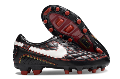 Men's Nike Tiempo Legend R10 Elite FG Football Boots - Black/Red/White