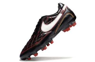 Men's Nike Tiempo Legend R10 Elite FG Football Boots - Black/Red/White