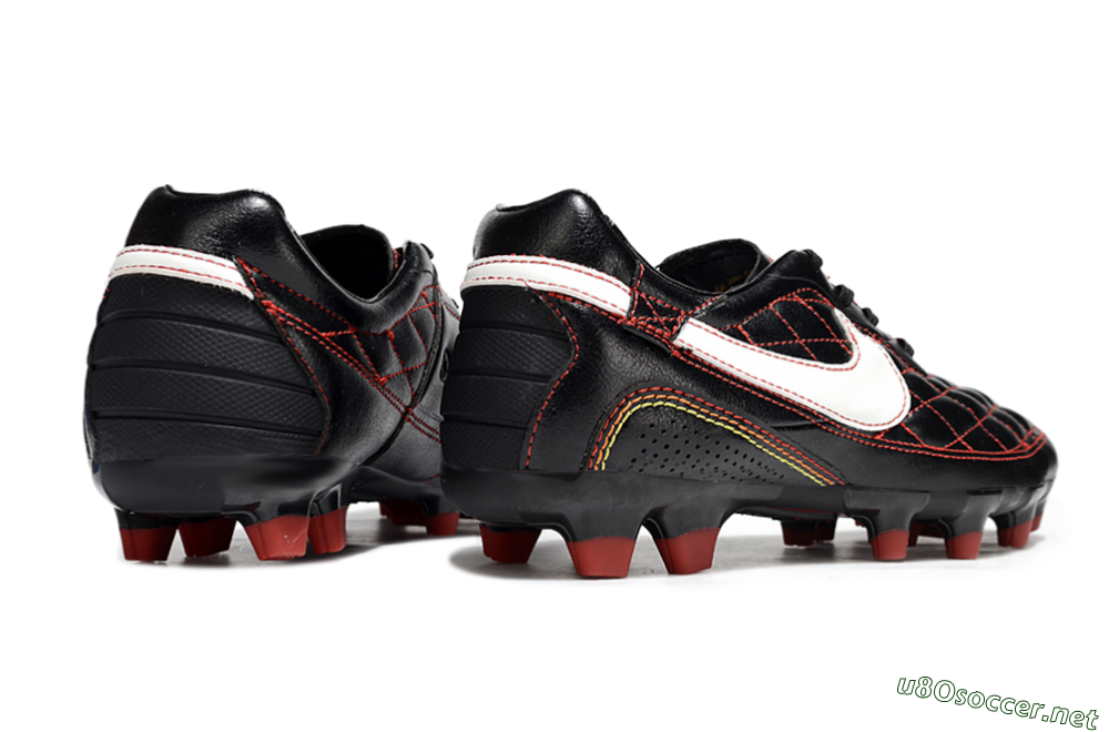Men's Nike Tiempo Legend R10 Elite FG Football Boots - Black/Red/White 6