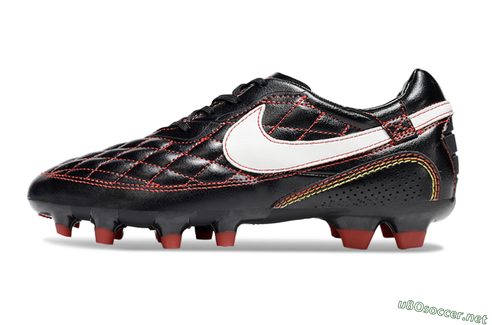 Men's Nike Tiempo Legend R10 Elite FG Football Boots - Black/Red/White 0