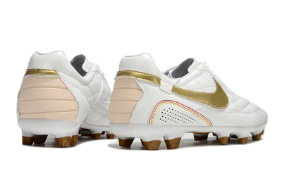 Men's Nike Tiempo Legend R10 Elite FG Football Boots - White/Gold/Red