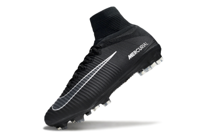 Men's Nike Zoom Mercurial Superfly 5 Elite FG Football Boots - Black/White