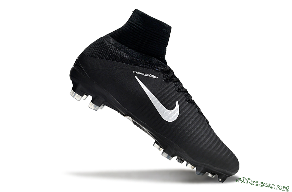 Men's Nike Zoom Mercurial Superfly 5 Elite FG Football Boots - Black/White 4