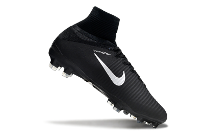 Men's Nike Zoom Mercurial Superfly 5 Elite FG Football Boots - Black/White